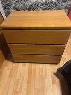 Commode MALM vieux beige, Maison & Meubles, 3 ou 4 tiroirs, 25 à 50 cm, Moins de 100 cm, Enlèvement