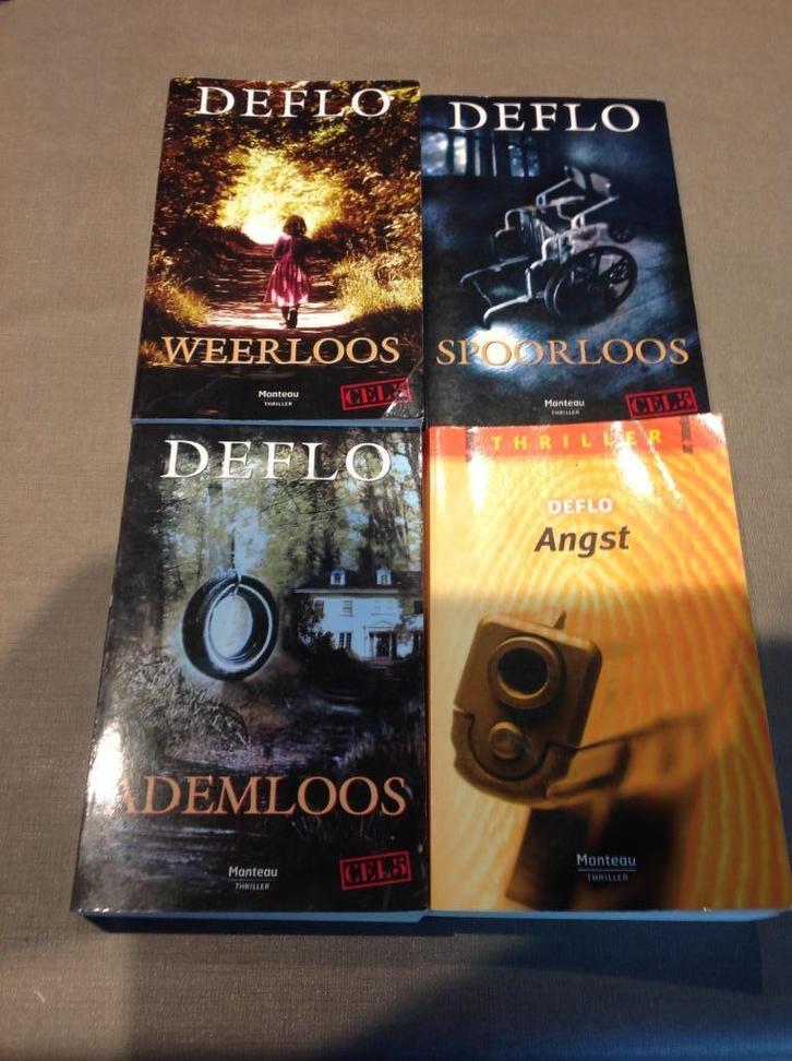 DEFLO - 6 boeken waaronder 3 verhalen van de reeks CEL 5, Boeken, Thrillers, Zo goed als nieuw, Ophalen of Verzenden