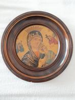 Houten icoon Maria, Antiek en Kunst, Antiek | Religieuze voorwerpen, Ophalen of Verzenden