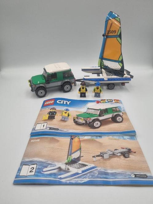 Lego City 60149 4x4 with catamaran, Kinderen en Baby's, Speelgoed | Duplo en Lego, Zo goed als nieuw, Lego, Complete set, Ophalen of Verzenden