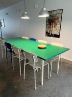 Set van 8 eetkamerstoelen, Huis en Inrichting, Stoelen, Ophalen, Wit, Zo goed als nieuw, Modern