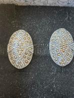 Antieke zilveren oorbellen ( zilver 925), Jaune, Avec pierre précieuse, Argent, Puces ou Clous
