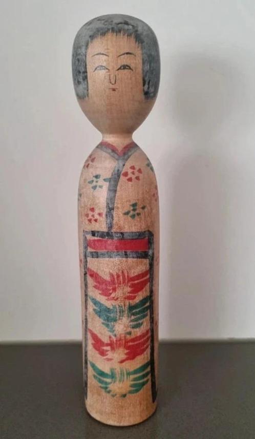 Joli Okappa Dento Kokeshi, Antiquités & Art, Art | Sculptures & Bois, Envoi