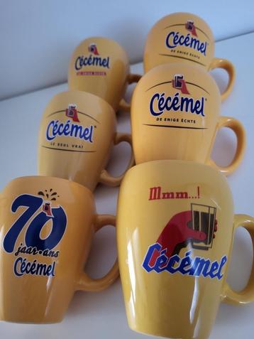 6 koppen Cécémel mokken tassen cecemel chocomelk mok kopje beschikbaar voor biedingen