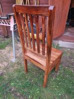 4 stoelen, congolees hout, af te halen in stekene., Antiquités & Art, Enlèvement