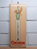 Blik Thermometer 1955 Chevron Water, Ophalen of Verzenden, Gebruikt, Reclamebord