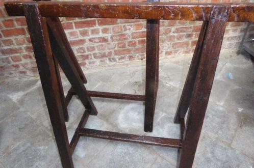 paire de tréteaux en bois à l'ancienne, Maison & Meubles, Pièces pour table, Utilisé, Pied de table, 50 à 100 cm, 50 à 100 cm