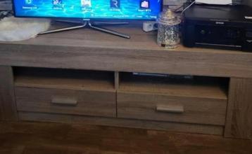 Gratis tv meubel en vitrine kast, Comme neuf, 50 à 100 cm, Autres essences de bois, 150 à 200 cm