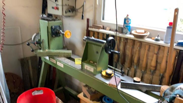 Hout bewerkings machines, Doe-het-zelf en Bouw, Draaibanken, Zo goed als nieuw, Houtdraaibank, Ophalen