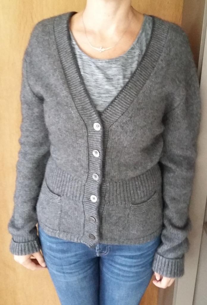 warm en zacht cashmire vest – maat: medium – merk: FFC, Kleding | Dames, Truien en Vesten, Zo goed als nieuw, Maat 38/40 (M), Grijs