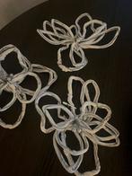 3 fluwelen kerstrozren, Handtassen en Accessoires, Ophalen of Verzenden, Zo goed als nieuw, Zilver