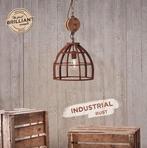 Industrieel hanglamp Matrix BRILLIANT 34cm roestbruin hout, Huis en Inrichting, Ophalen of Verzenden, Nieuw, Hout