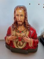 Antiek beeld Heilig Hart v Jezus STATUART, Antiek en Kunst, Antiek | Religieuze voorwerpen, Ophalen