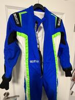 Combinaison Sparco Kerb XS (Bleu/blanc/vert), Sports & Fitness, Enlèvement ou Envoi, Utilisé, Vêtements ou Chaussures