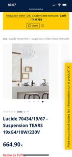 Luminaire vintage, Ophalen, Gebruikt, Glas