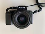 NIKON F 801 Spiegereflexcamera met 2 lenzen en flits, Audio, Tv en Foto, Fotocamera's Analoog, Spiegelreflex, Zo goed als nieuw