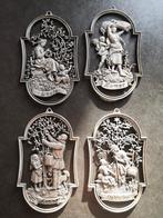De 4 seizoenen in tin decoratie, Antiek en Kunst, Antiek | Tin, Ophalen of Verzenden