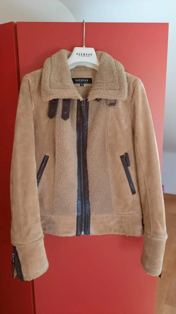 Vest varkensleer Oakwood, Kleding | Dames, Jassen | Winter, Zo goed als nieuw, Maat 38/40 (M), Beige, Ophalen