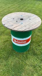 Statafel van olieton CASTROL, Ophalen of Verzenden, Zo goed als nieuw