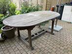 Uitschuifbare teak tafel 180-240cm GRATIS!, Tuin en Terras, Tuintafels, Ophalen, Gebruikt, Ovaal, Teakhout