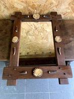 Spiegel met houten omranding, Ophalen, Rechthoekig