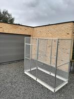 ALUMINIUM VOLIERE MET PLINT  2 X 1 X 2 M. ( NIEUW ), Dieren en Toebehoren, Vogels | Hokken en Kooien, Ophalen of Verzenden, Zo goed als nieuw