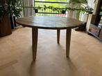 Ronde eettafel eikenhout, Huis en Inrichting, Ophalen, Zo goed als nieuw, Vier personen, 100 tot 150 cm