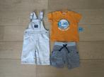 T-shirt (P'tit Filou), Salopette en short maat 80, Gebruikt, P'tit Filou, Ophalen of Verzenden, Setje
