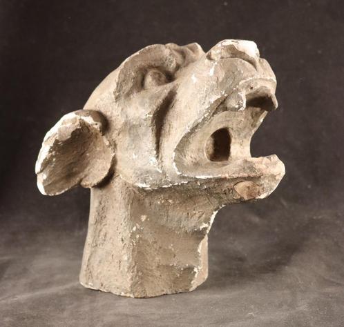 Antieke kop van een gargouille, Antiek en Kunst, Kunst | Beelden en Houtsnijwerken, Verzenden