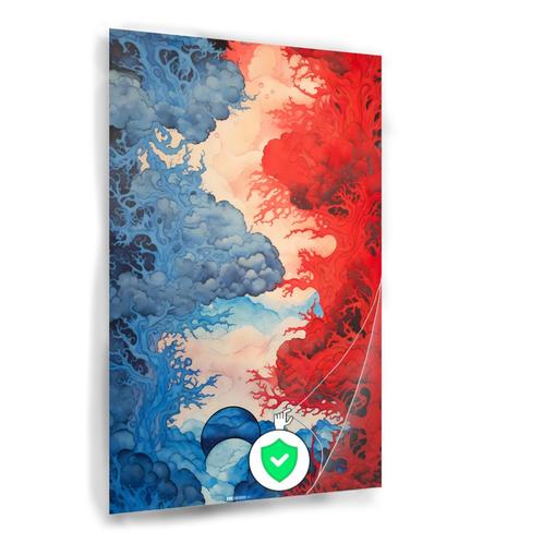 Poster coloré Ying et Yang 100 x 150 cm brillant, Maison & Meubles, Accessoires pour la Maison | Décorations murale, Neuf, Envoi