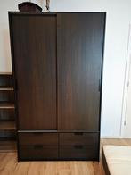 Garde-robe avec tiroirs brun foncé, Enlèvement, Avec tiroir(s)