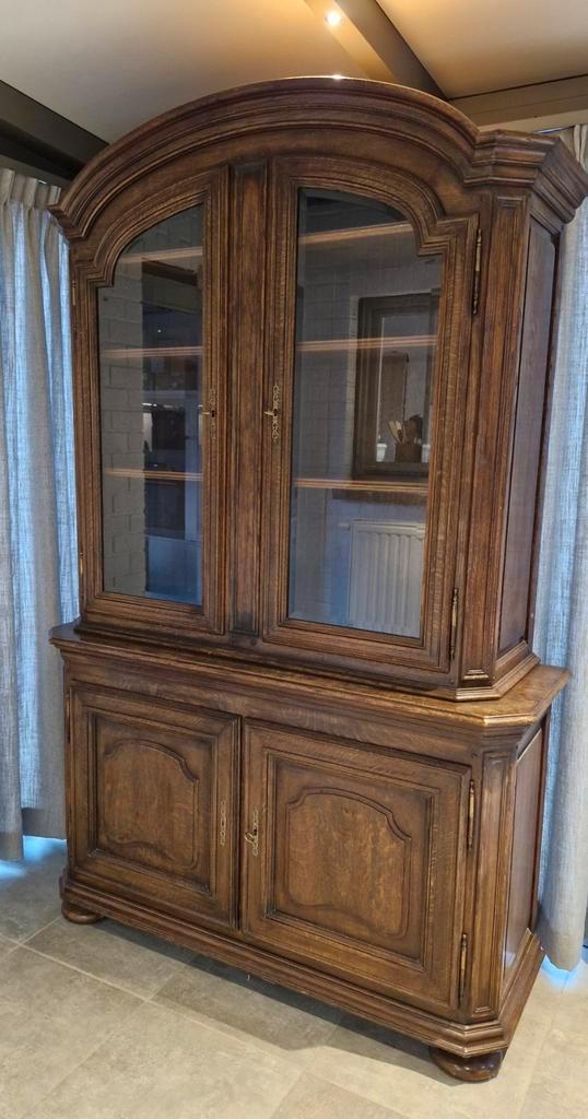 Houten vitrinekast, Huis en Inrichting, Kasten | Vitrinekasten, Ophalen