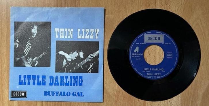 45T SINGLE THIN LIZZY - LITTLE DARLING/BUFFALO GAL - ROCK, Cd's en Dvd's, Vinyl Singles, Zo goed als nieuw, Single, Rock en Metal