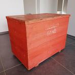 Oude houten vuurkist, Huis en Inrichting, Woonaccessoires | Kisten, Ophalen of Verzenden, Gebruikt