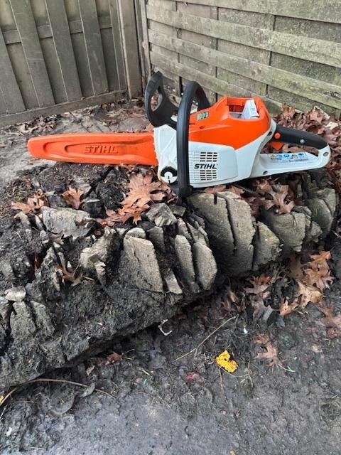 Scie à chaîne à batterie Stihl MSA200C-B 35 cm, Jardin & Terrasse, Outils à main, Utilisé, Autres types, Enlèvement