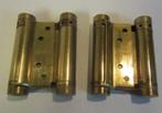 2 vintage koper scharnieren,bommerscharnieren klapdeur, Doe-het-zelf en Bouw, Verzenden, Nieuw, Koper of Messing, Scharnier