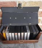 Vintage cassette opbergkoffertje - jaren 70/80, 2 t/m 25 bandjes, Met bewaardoos, rek of koffer, Gebruikt, Ophalen of Verzenden