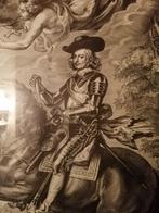 Ruiterportret (naar Rubens), Antiek en Kunst, Kunst | Etsen en Gravures, Ophalen