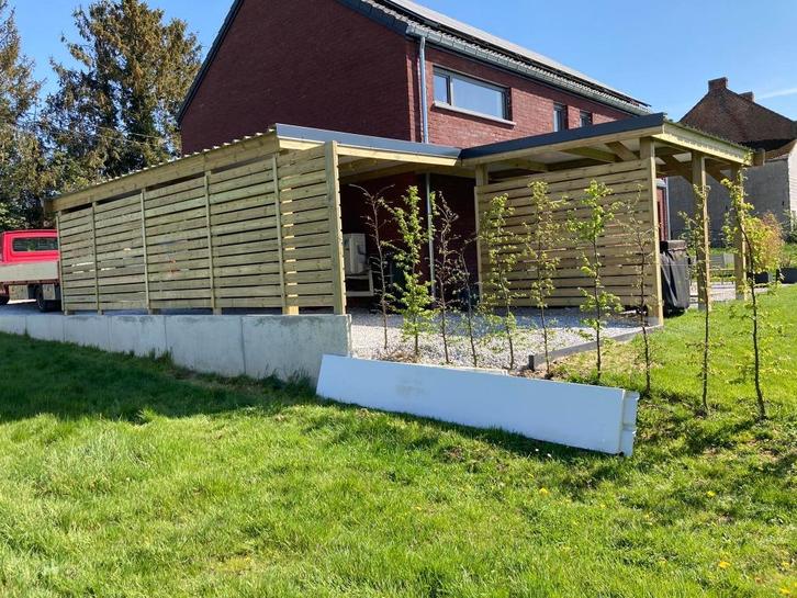 FABRIKANT VAN BELGOCHALET CARPORT CARPORT HOUTEN CARPORT, Tuin en Terras, Tuinhuizen, Nieuw, Tuinhuis, Hout, Ophalen of Verzenden