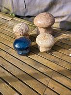 4 champignons de jardin, Jardin & Terrasse, Statues de jardin, Enlèvement, Utilisé