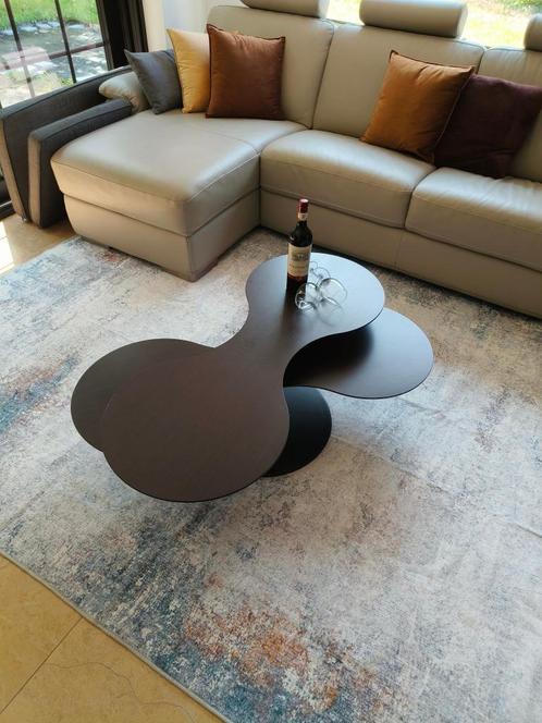 Salontafel met draaiend tafelblad, Huis en Inrichting, Tafels | Salontafels, Gebruikt, Minder dan 50 cm, 50 tot 100 cm, 100 tot 150 cm