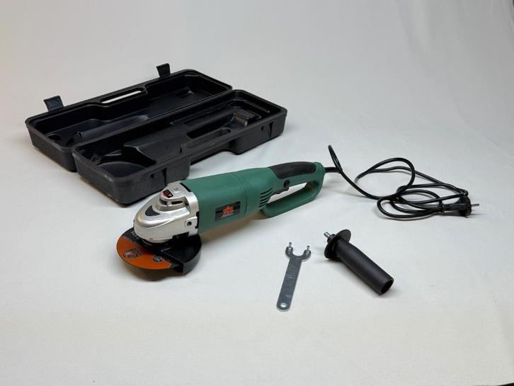 Top Craft haakse slijper in koffer, Doe-het-zelf en Bouw, Gereedschap | Slijpmachines, Nieuw, Haakse handslijpmachine, 1000 watt of meer