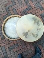 Lot van 2 antieke traditionele tamboerijnen, Ophalen of Verzenden, Zo goed als nieuw