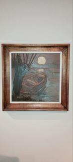 Schilderij boot, Antiek en Kunst, Ophalen