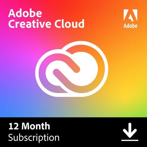 Adobe Creative Cloud • 1 Jaar • Windows & Mac • 2 Devices, Computers en Software, Ontwerp- en Bewerkingssoftware, Nieuw, MacOS
