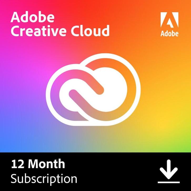 Adobe Creative Cloud • 1 Jaar • Windows & Mac • 2 Devices, Computers en Software, Ontwerp- en Bewerkingssoftware, Nieuw, MacOS