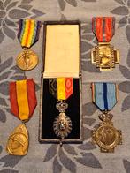 14-18 verzameling medailles oudstrijders, Verzamelen, Militaria | Algemeen, Ophalen