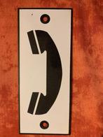 Geëmailleerde plaat TELEFOONtrein SNCF-spoorweg, Ophalen of Verzenden, Zo goed als nieuw, Reclamebord