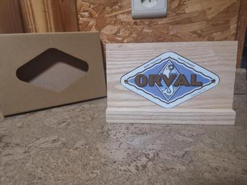 Emaille reclamebordje Orval 2018 met voet beschikbaar voor biedingen