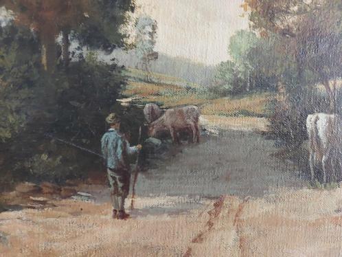 Olieverf op doek  "Peter Motz"    66,5 x76,5cm, Antiek en Kunst, Kunst | Schilderijen | Klassiek, Ophalen